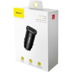 Зарядное устройство Baseus Square metal A+A 30W Black Фото 3