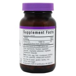 Витамин Bluebonnet Nutrition Вітамін D3 1000IU, 100 желатинових капсул Фото 1