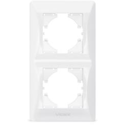 Рамка Videx BINERA белая 2 поста Фото