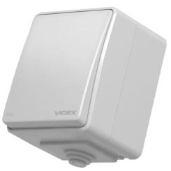 Выключатель Videx BINERA IP65 наружный 1кл серый Фото