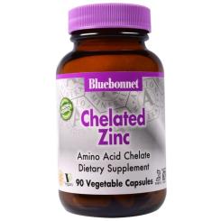 Минералы Bluebonnet Nutrition Хелатний Цинк, Albion, 90 гелевих капсул Фото