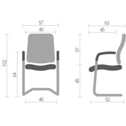 Офисное кресло Аклас Натан CH CF Черное Фото 3