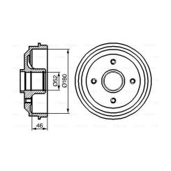 Тормозной барабан Bosch 0 986 477 116 Фото