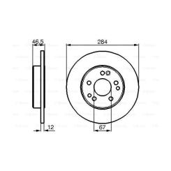 Тормозной диск Bosch 0 986 478 187 Фото 4