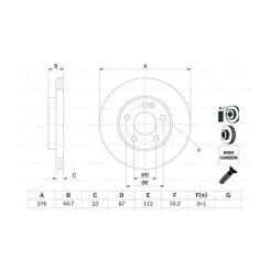 Тормозной диск Bosch 0 986 479 186 Фото 4