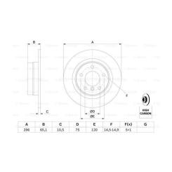 Тормозной диск Bosch 0 986 479 306 Фото 4