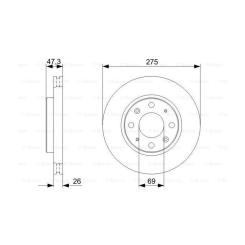 Тормозной диск Bosch 0 986 479 369 Фото 4