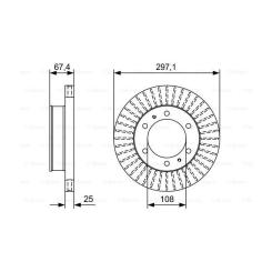 Тормозной диск Bosch 0 986 479 A96 Фото 4