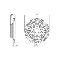 Тормозной диск Bosch 0 986 479 T35 Фото 1