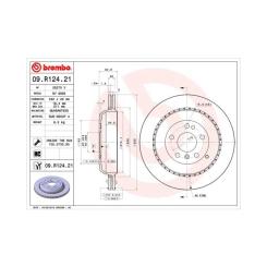 Тормозной диск Brembo 09.R124.21 Фото
