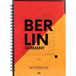 Блокнот Axent на спирали твердая обкл., А5, 96л. Berlin Фото