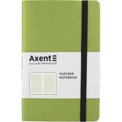 Блокнот Axent Partner Soft, 125х195, 96арк, кліт, салатовий Фото