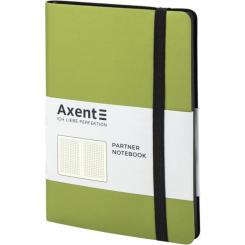 Блокнот Axent Partner Soft, 125х195, 96арк, кліт, салатовий Фото 1