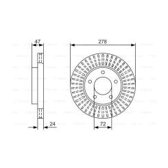 Тормозной диск Bosch 0 986 479 A52 Фото
