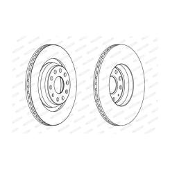 Тормозной диск FERODO DDF1503C Фото