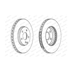 Тормозной диск FERODO DDF1638C-1 Фото