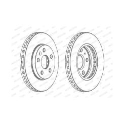 Тормозной диск FERODO DDF1721C Фото