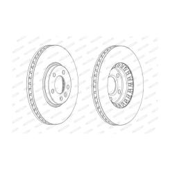 Тормозной диск FERODO DDF2182C-1 Фото