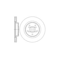 Тормозной диск HI-Q SD4223 Фото