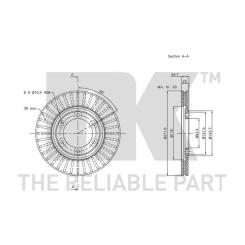 Тормозной диск NK 203226 Фото 2