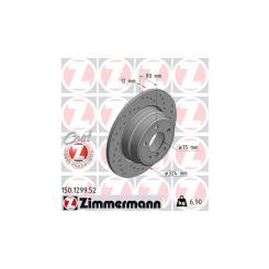Тормозной диск ZIMMERMANN 150.1299.52 Фото