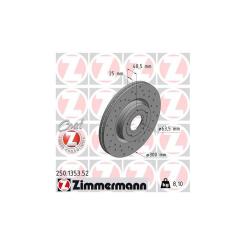 Тормозной диск ZIMMERMANN 250.1353.52 Фото