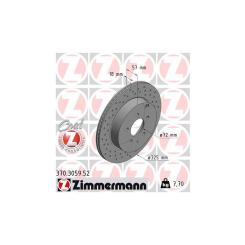 Тормозной диск ZIMMERMANN 370.3059.52 Фото