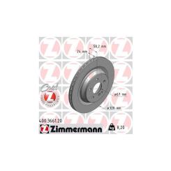 Тормозной диск ZIMMERMANN 400.3661.20 Фото