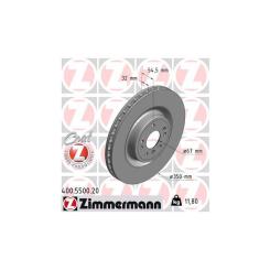 Тормозной диск ZIMMERMANN 400.5500.20 Фото