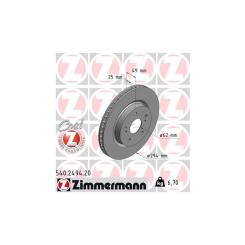 Тормозной диск ZIMMERMANN 540.2494.20 Фото