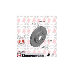 Тормозной диск ZIMMERMANN 600.3251.20 Фото