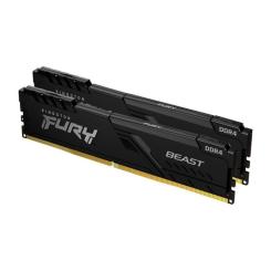 Модуль памяти для компьютера Kingston Fury (ex.HyperX) DDR4 32GB (2x16GB) 3200 MHz Fury Beast Black Фото