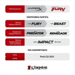 Модуль памяти для компьютера Kingston Fury (ex.HyperX) DDR4 32GB (2x16GB) 3200 MHz Fury Beast Black Фото 7