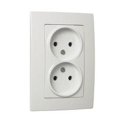 Розетка MAKEL Lillium Natural Kare Белая Фото