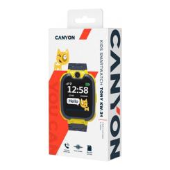 Смарт-часы Canyon CNE-KW31YB Kids smartwatch Tony, Yellow-Grey Фото 3