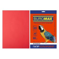 Бумага Buromax А4, 80g, INTENSIVE red, 20sh Фото