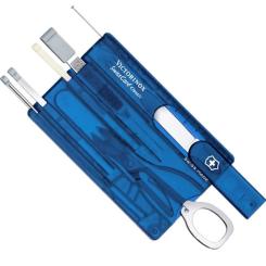 Нож Victorinox SwissCard Transparent Blue Фото 1