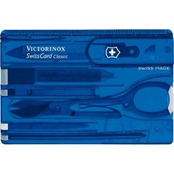 Нож Victorinox SwissCard Transparent Blue Фото 2