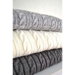 Плед Прованс Soft косы Серый 90x130 см Фото 2