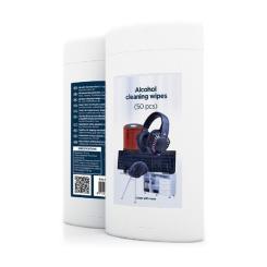 Салфетки Gembird Alcohol cleaning wipes (50 pcs), micro-fiber Фото