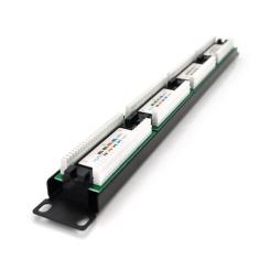 Патч-панель PiPo 19" 24xRJ-45 UTP cat. 5е, 1U Фото