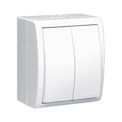 Выключатель Simon IP54, білий Фото