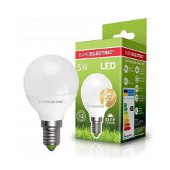 Лампочка EUROELECTRIC LED G45 5W E14 4000K 220V Фото 1