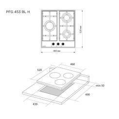 Варочная поверхность Pyramida PFG 453 BL H Фото 9