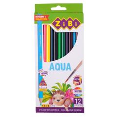 Карандаши цветные ZiBi Kids line AQUA акварельные 12 шт Фото