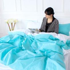 Постельное белье MirSon Ranforce Elite White-Mint 110х140 дитячий Фото 1