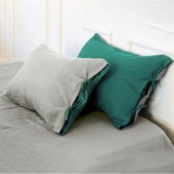Наволочка MirSon Льон Natural Linen 50х70 Green meadow Фото