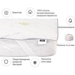 Наматрасник MirSon №1003 Alberto Eco Aloe Vera 60х120 см Фото 1