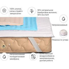 Наматрасник MirSon бамбуковый Carmela Bamboo Waterproof 287/2 90x200 Фото 1
