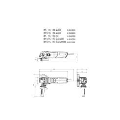 Шлифовальная машина Metabo WEV 15-125 Quick Фото 4